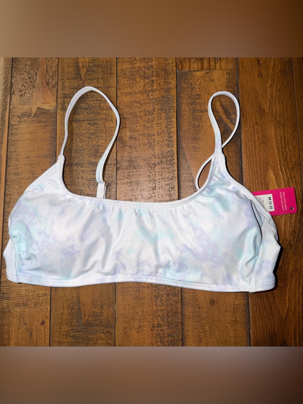 Target Women's Pastel Tie-Dye Bralette in White